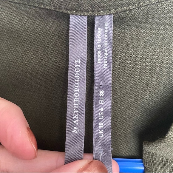 Anthropologie Preston Utility Army Green Jumpsuit Size 6 - Picture 4 of 12